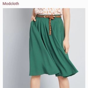 Modcloth Tiger Lillies midi skirt